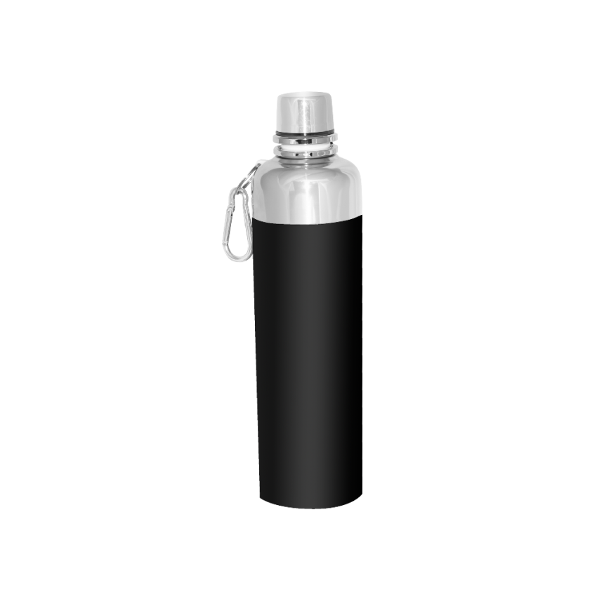 Botella de Acero con infusor Negra
