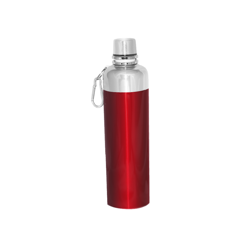 Botella de Acero con infusor Roja